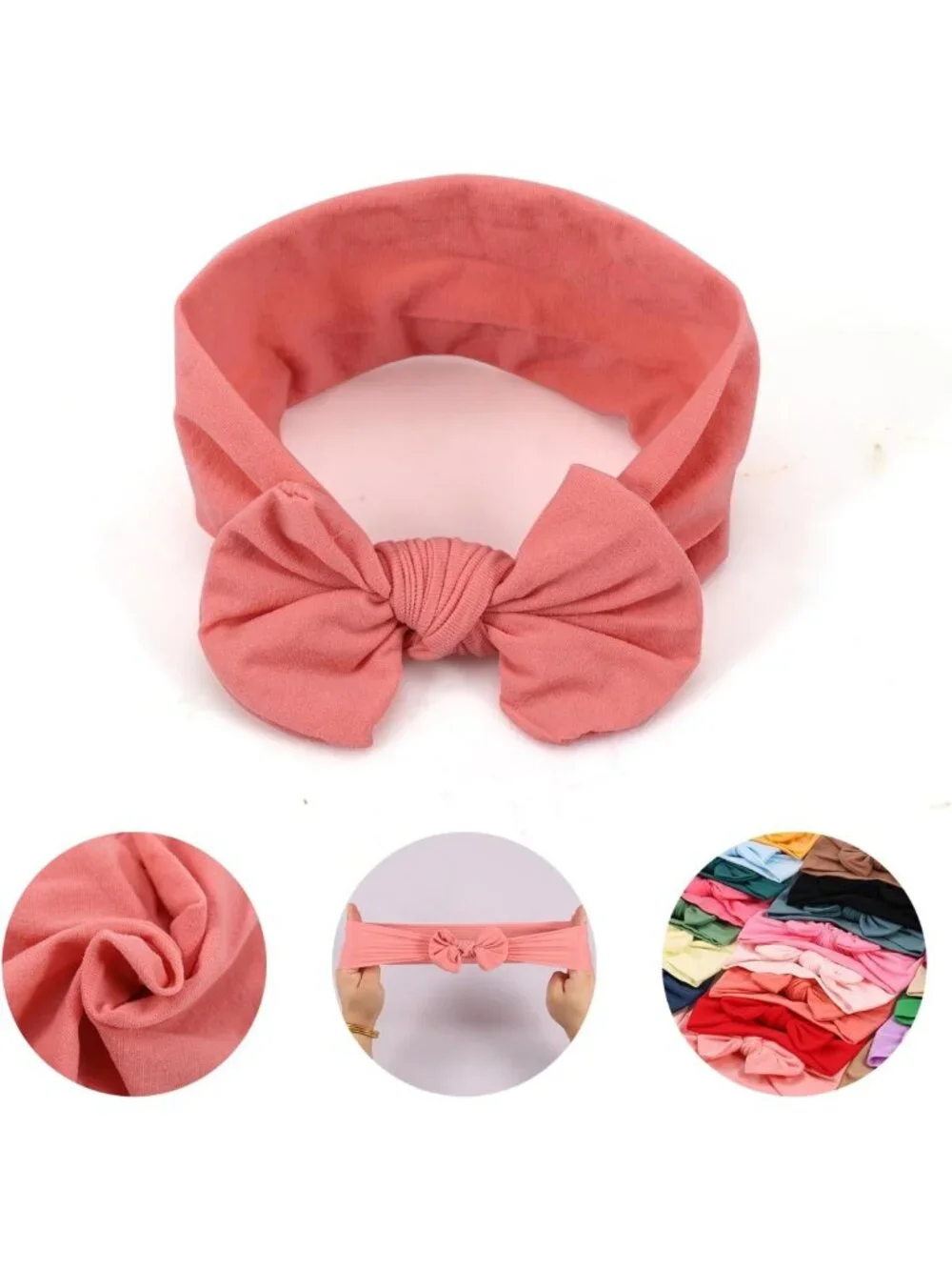 31 PCS Baby Girl Hair Bows Set - Soft Nylon Headbands for Newborns & Toddlers